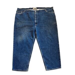 Levis Jeans 560 Mens 58x30 Blue Comfort Fit Loose Fit Tapered Leg Distressed Y2K